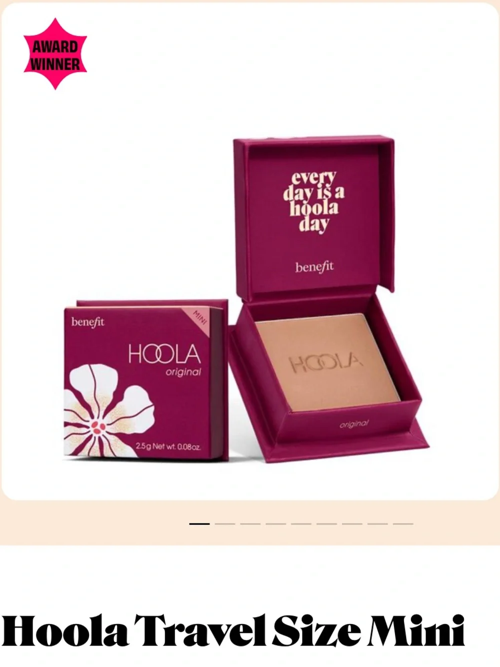 Benefit Hoola Mini Matte Bronzer — Original Tan